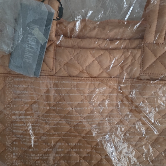 Mz Wallace Metro Deluxe Tote In Peach NWT - Picture 6 of 7